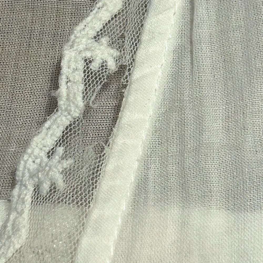 Free People Luna White Lace Sheer Blouse - Picture 9 of 12